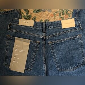 Everlane Curvy 90’s Cheeky Straight Blue Jeans